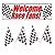 Race Day Racing Birthday Party Supply Pack with Plates, Cups, Napkins, Tablecover, Flags, a GIANT Race Banner, and an EXCLUSIVE Race Pin!