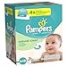 Pampers Natural Clean Unscented Water Baby Wipes 9X Refill Packs, 648 Count