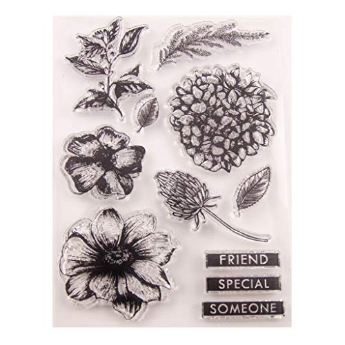 Flower Seal Stamp With Cutting Dies Stencil Set DIY Scrapbooking Embossing Photo Album Decorative Paper Card Craft Art Handmade