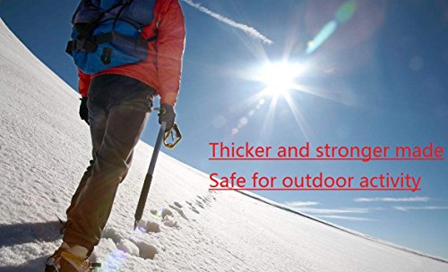 7TECH Non-slip Ice Gripper Climbing Crampons Snow Traction Cleats Snow Grips, Universal Size