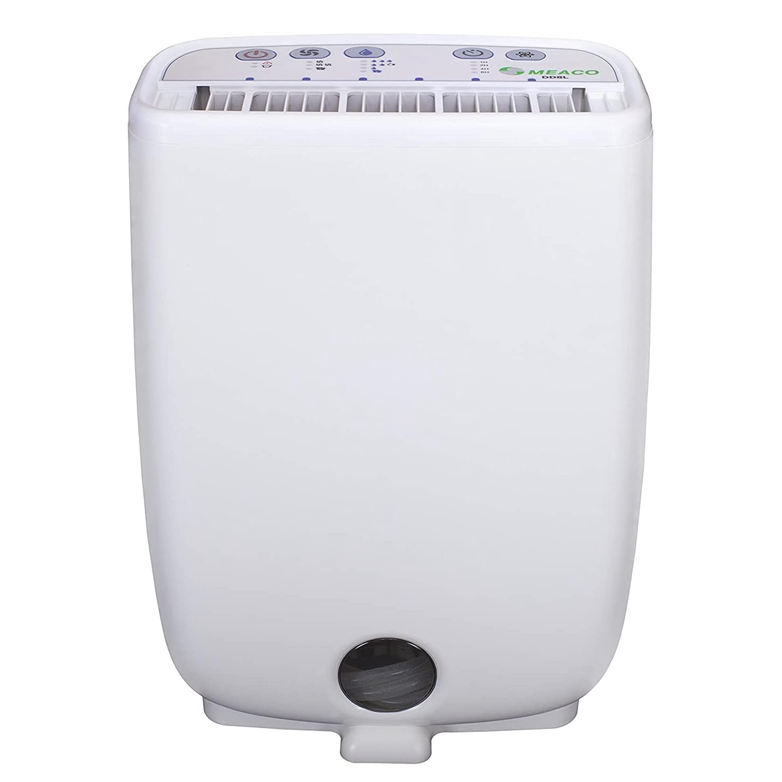 Meaco Portable Dehumidifier DD8L - Compact Desiccant Dehumidifier - Best For Small Homes & Spaces - Prevent Condensation, Mould & Damp - 18 x 35 x 50 cm White