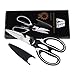 Kitchen Shears, M MH ZONE Premium Heavy Duty Multifunction Ultra Sharp Utility Kitchen Scissors with Sharp Blade Cover, Perfect Fathers Day Gifts (Black&White)