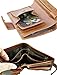 Admetus Leather Wallet for Men or Women RFID Blocking Card Holder Coin Purse Trifold Wallet