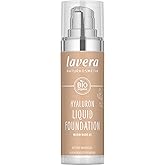 lavera Hyaluron Liquid Foundation - Warm Nude 03 - Foundation Make Up with Hyaluron & Almond Oil for a Flawless Complexion - Face Make Up - PETA Certified - Vegan - Made in Germany - 1 Fl Oz