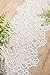Ling's moment 12 x 120 inches White Lace Table Runner/Overlay Rustic Chic Wedding Reception Table Decoration Boho Party Decoration Baby Bridal Shower Decor