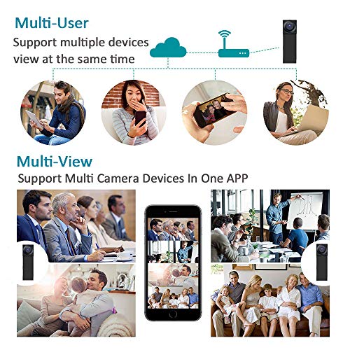 Mini Spy Camera WiFi Hidden Camera,Kaposev 1080P Small Security Cameras Motion Detection Nanny Cam,Remotely Viewing and Video Recording from Mobile Devices