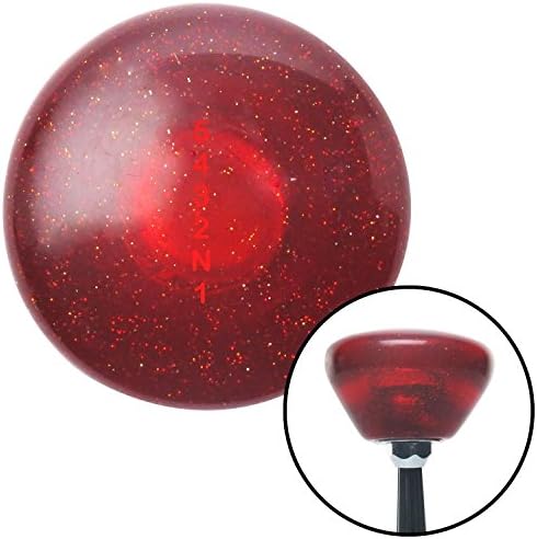 American Shifter Company ASCSNX1524714 Red Shift Pattern 59n Red Retro Metal Flake Shift Knob with M16 x 1.5 Insert