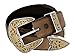 Gold Coloma Concho Men's Western Leather Belt 1 1/2