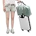 Foldable Sports Gym Bag with Wet String Bags & Shoes Compartment, Travel Duffel for Men and Women (Mint Green)