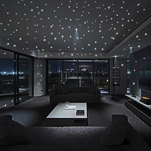 Removable Wall Sticker Clearance Sale, Libermall Glow in The Dark Star Wall Stickers 407Pcs Round Dot Luminous Kids Room Decor, Best for Kids Room Indoor Romantic Art Decoration (A)