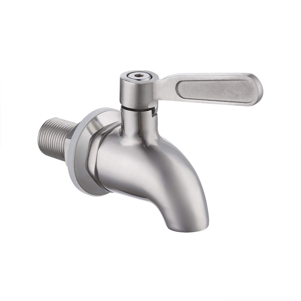 KES Lead Free Replacement Spigot for Beverage Dispenser SUS304 Stainless Steel 5/8" or 16mm, Polished Finish, K1060
