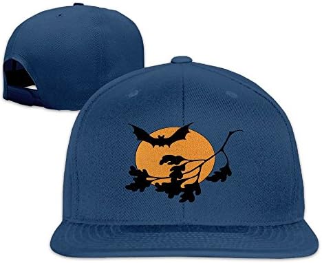 The Bat Flew Away From The Branch Under The MoonMens Winter Wool Warm Knitting Hats Skull Beanie Hat