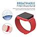 For Fitbit Blaze Band Large With Metal Frame, Wearlizer Milanese Loop Smart Watch Band Replacement Stainless Steel Bracelet Strap for Fitbit Blaze, Christmas Gift - Red Large