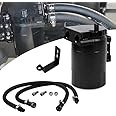 RULLINE Air Oil Separator, Oil Catch Can Compatible with 2014-2018 Chevy Silverado 1500 GMC Sierra 1500 2015-2020 Chevy Tahoe