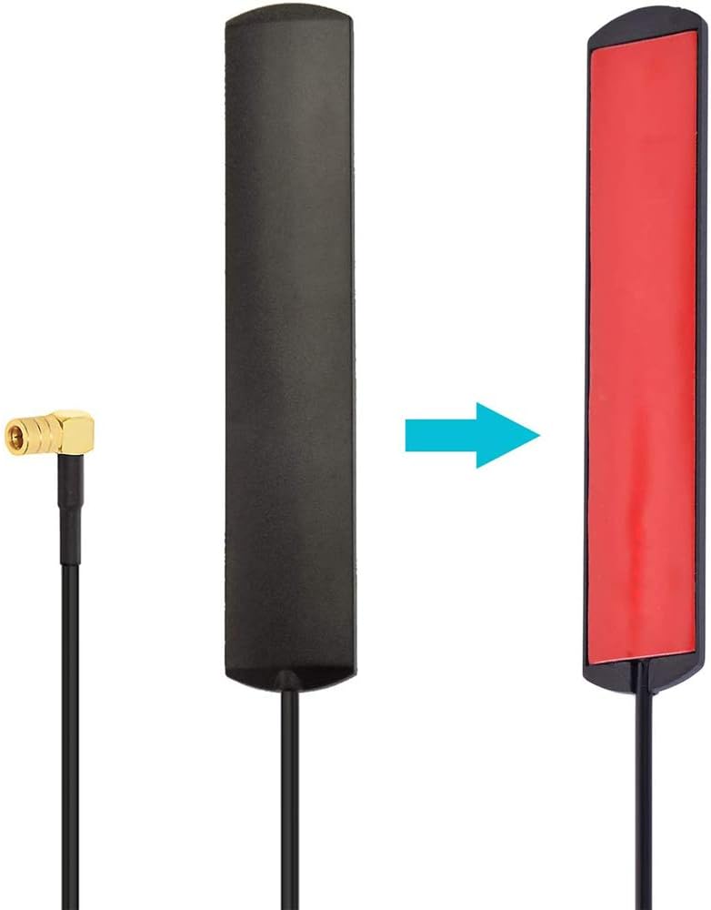 Bingfu DAB Car Aerial SMB Adhesive Mount Hidden Patch Antenna RG174 3M 9.8ft Coax Cable Compatible for DAB Tuner Radio Pioneer Pure Highway Alpine TechniSat Yamah Head Unit - Image 4