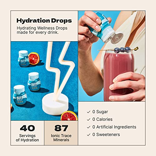 Buoy Natural Electrolyte Drops 120 Servings No Sugar, No Sweeteners