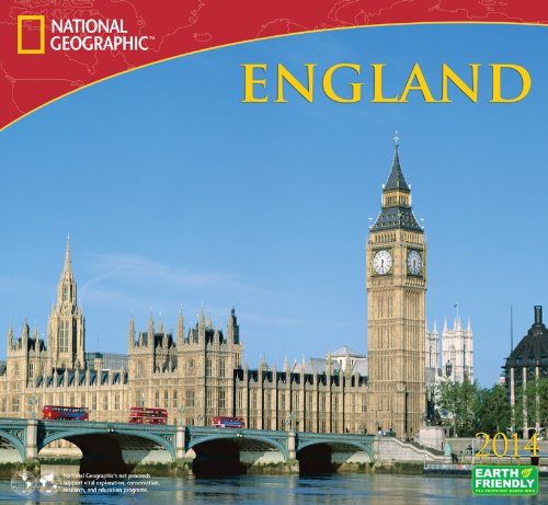 2014 National Geographic England Deluxe Wall by Zebra Publishing Corp.