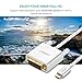 UGREEN USB C to DVI Cable Type C to DVI D 24+1 Video Adapter 1080P Thunderbolt 3 Compatible for Apple MacBook Pro Air 2017 iPad Pro 2018, Samsung S10 S9 S8 Plus Note 9 8, LG G5, ZenBook 3(3FT, White)