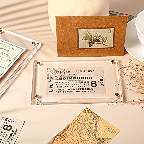 1/2 Inch Acrylic Thick Premium Card Holder Screwdown Recessed Trading