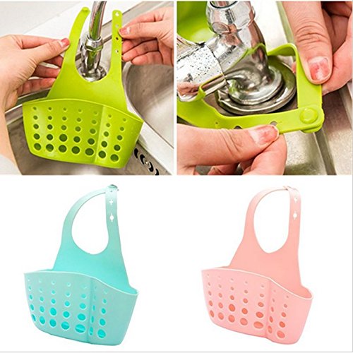 NPLE--Kitchen Sink Sponge Holder Bathroom Hanging Strainer Organizer Exquisite Rack