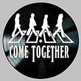 Come Together Song Lyric Art inspired by The Beatles on a Vinyl Record Album Wall Decor