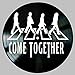 Come Together Song Lyric Art inspired by The Beatles on a Vinyl Record Album Wall Decor