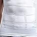 Mens Compression Shirt, Body Shaper Workout Tank Tops Training Shirt Undershirts … (XL, White)