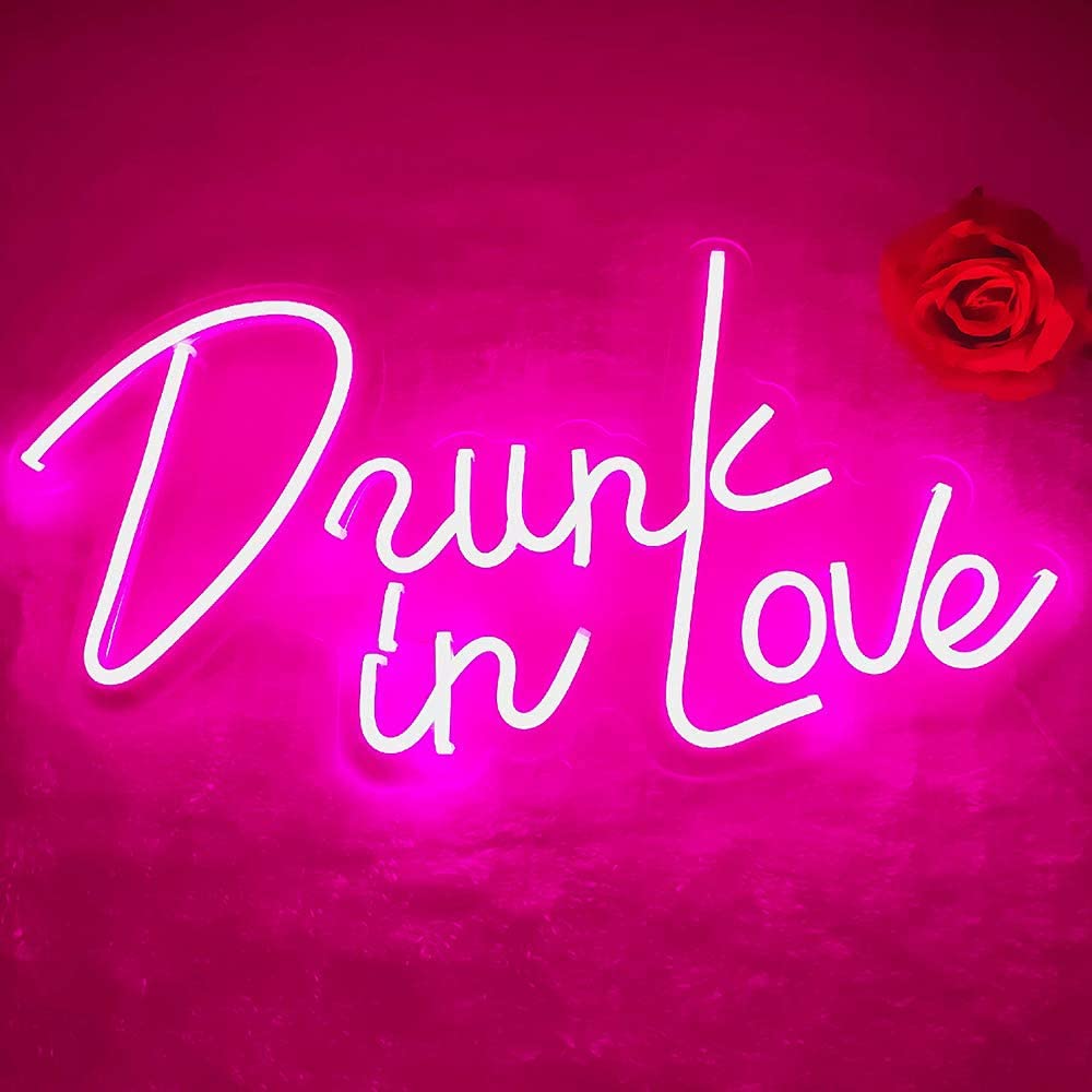 Ulalaza LED Neon Sign Night Light for Wall Party Décor Bedroom Room Bar Wedding Home Birthday Art Decoration Christmas with USB Chain Light Modulator 5v