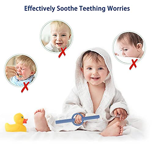 INTATIKOO Hollow Teething Tubes for Babies, Flexible Baby Teether Tubes