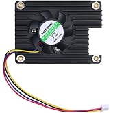 All-in-One 3007 Cooling Fan for Raspberry Pi Compute Module 5 (CM5) - 5V PWM Speed Adjustable, Low Noise, Space Efficient, with Thermal Tapes, Fast Heat Dissipation