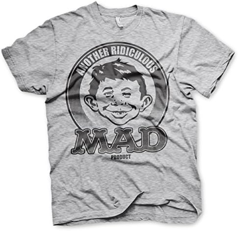 Officially Licensed Merchandise Another Ridiculous MAD Product T-Shirt (H.Grey)