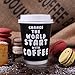 Premium 12oz Disposable Paper Coffee Cups With Lids (50ct) - 5 Fun Quotes in Each Pack - Make Your Own Coffee or Tea With These Paper Coffee Cups - Insulated Double Wall - No Need For Sleeves