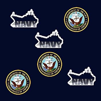Amazon Com Us Navy Deco Fetti 24 Piece Pkg Kitchen Dining