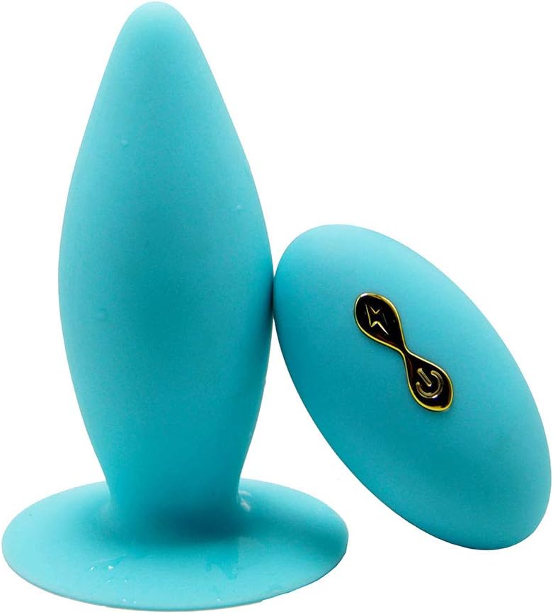 Wireless Remote Control Spiral Am-al Plug G-špǿrt Víbrǎtör with 10 Víbr-ántíon Modes Bū-tt Stímúlátór Powerful Message Toy for Women Men(Blue)