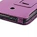 AiSMei Folio Folding Stand Case For Asus MeMo Pad 7 ME70CX ME170CX-A1-BK 7-Inch ASUS ZenUI ME70CX Tablet Case + Stylus + Film - Purple