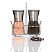 Original SpiceCrafts Glass Stainless Steel Dual Salt and Pepper Grinder Mill Set