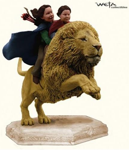 Weta Girls Riding On Aslan The Lion From The Lion, The Witch And The Wardrobe by Weta