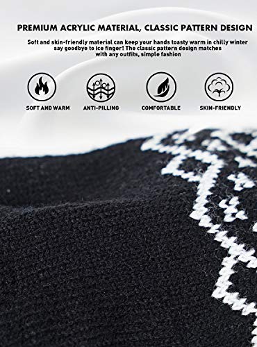 TRENDOUX Handschuhe Herren Touchscreen, Winterhandschuhe Damen Unisex - Wolle Gefüttert - Weich Verdickt Dehnbares… – Bild 6