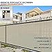 Windscreen4less Privacy Fence Screen Heavy Duty Windscreen Fencing Mesh Fabric Shade Net Cover with Brass Grommtes for Outdoor Wall Garden Yard Pool Deck, 6'x50' Beige