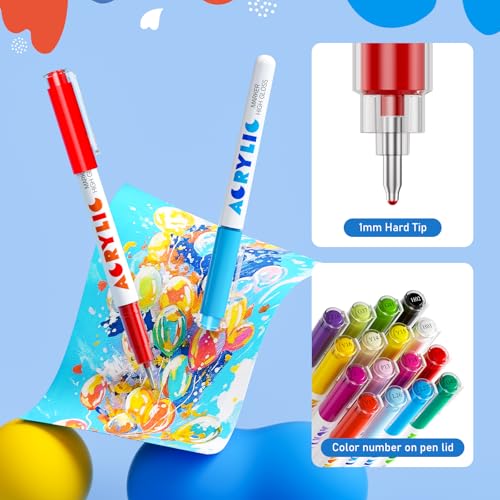 168 Colors Acrylic Gel Pens, Lainergie 1.0 mm Colored Gel Pen Set for Adult Coloring Books, Quick-Drying, Non-Bleed, High Coverage Upgrade Ink for Coloring Books, Journaling, Drawing & DIY Crafts