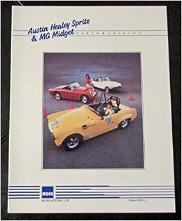 Austin Healey Sprite Mg Midget Parts Catalogue Moss Motors