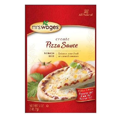 Mrs. Wages Pizza Sauce Tomato Mix, 5-Ounce Packages (Pack of 6)