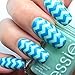 Whats Up Nails - Regular Zig Zag Vinyl Tape Stencils for Nail Art Design (2 Sheets, 244 Strips Total)