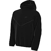 Nike Sportswear Tech Fleece Big Kids' Full-Zip Hoodie (HV5867-010, Black/Black/Black/) Size Large