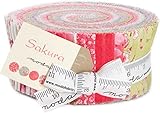 Moda Sakura Jelly Roll, 40 2.5x44-inch Cotton Fabric Strips