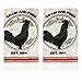 Rooster Kitchen Decor Linen Set Includes 2-Towels 2-Pot Holders 1-Oven Mitt | Grain and Feed Rooster Theme Kitchen Towel Set for Cooking, Baking, Housewarming & Kitchen Decoration (Set of 5 Piece)