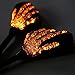 Triclicks Turn Signals LED Skull Skeleton Hand Claw Side Rearview Mirrors 8mm 10mm Left Right For Motorcycle