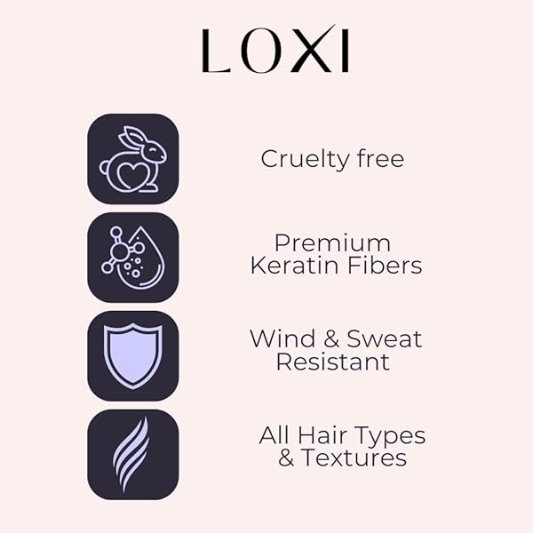 LOXI HAIR BUILDING FIBERS (27.5G) | FILL IN FINE, THINNING & BALDING HAIR FOR AN INSTANTLY THICKER & FULLER LOOK | PREMIUM KERATIN FORMULA | 5 SHADES FOR MEN & WOMEN (BLACK).