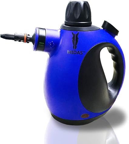 Amazon 19最新バージョン スチームクリーナー Midas 高温洗浄 ハンディ 9点セット 強力洗浄 洗剤不要 除菌 消臭 コンパクト 軽量 フローリング お風呂 キッチン 安全 セーフティロック付き Midasagent ホーム キッチン 通販