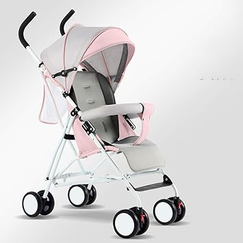 Amazon Co Jp キャリーコットとベビーカー 子供用ベビーカーベビーカー年齢0 3歳 コットンパッド付き ウォーターカップホルダー 折りたたみ式 回転前輪 スポーツ アウトドア